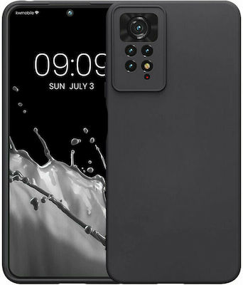 KWmobile Rubber Umschlag Rückseite Silikon Black Matte (Redmi Note 11 Pro) 57919.47