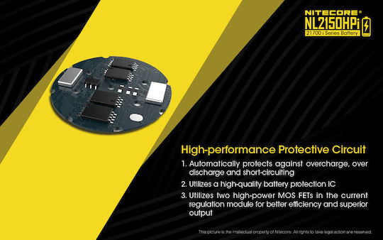NiteCore NL210HPi Презареждаща батерия 21700 Li-ion 5000mAh 3.6V 1бр