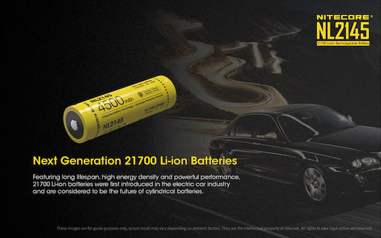 NiteCore NL2145 Презареждаща батерия 21700 Li-ion 4500mAh 3.6V 1бр