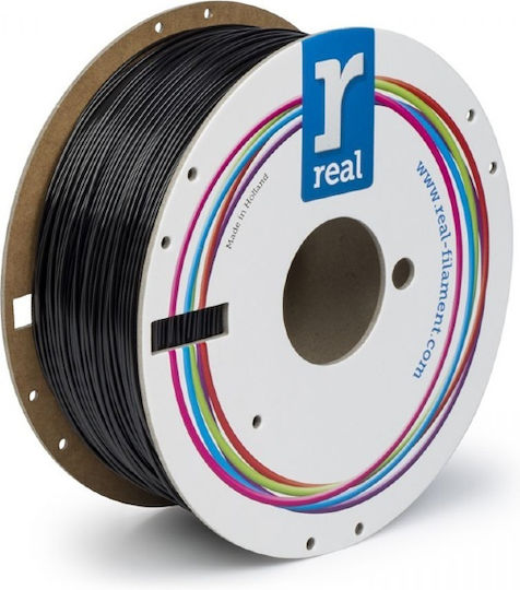 Real Filament PETG 3D Printer Filament 1.75mm Black 1kg 1 Piece (Spool)