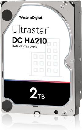 Western Digital Ultrastar DC HA210 2TB HDD Σκληρός Δίσκος 3.5" SATA III 7200rpm με 128MB Cache για Καταγραφικό / NAS / Server HUS722T2TALA604 1W10002