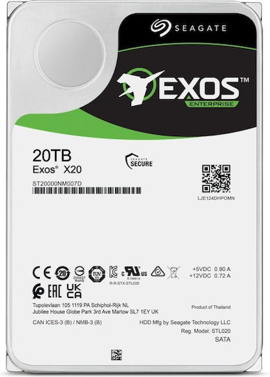 Seagate Exos X20 20TB HDD Hard Disk 3.5