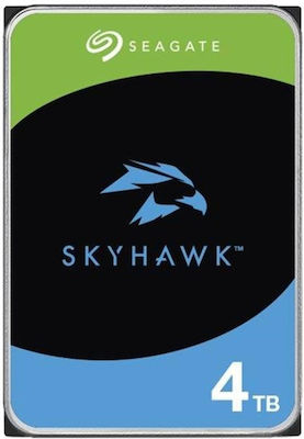 Seagate Skyhawk +Rescue 4TB HDD Σκληρός Δίσκος 3.5" SATA III με 256MB Cache για Καταγραφικό