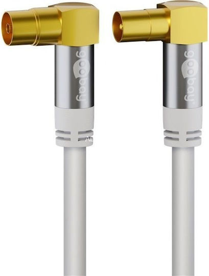 Goobay Antenna Cable Coax male - Coax female 1m (70411)