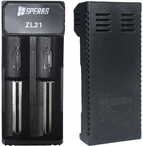 Speras ZL21 USB Зарядно 2 за батерии Li-ion Размер 18650/16340/26650/14500 в Черен цвят
