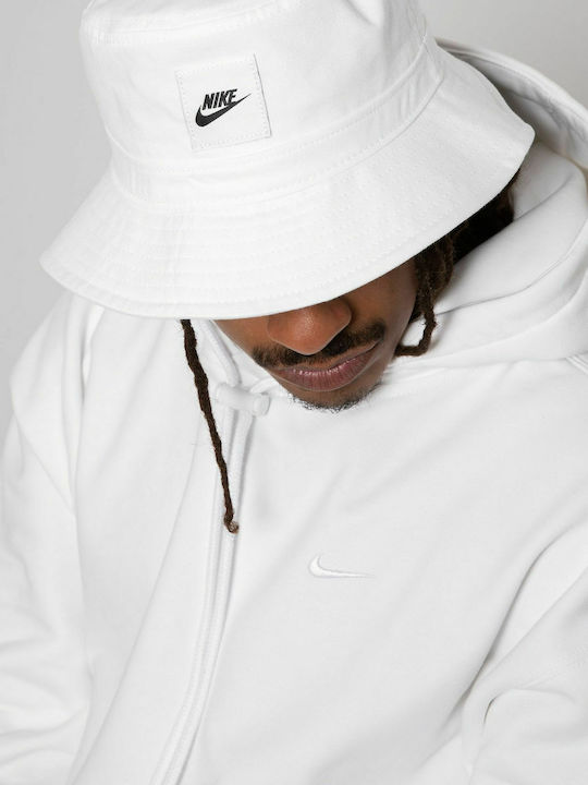 Nike Sportswear Core Υφασμάτινo Ανδρικό Καπέλο Στυλ Bucket Λευκό