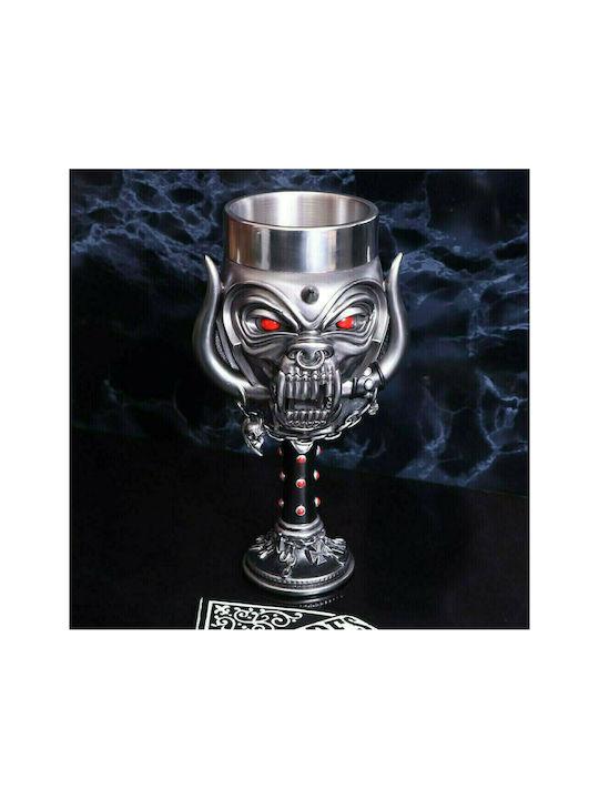 Nemesis Now Motorhead Warpig Ποτήρι Μπύρας από Ανοξείδωτο Ατσάλι Κολωνάτο
