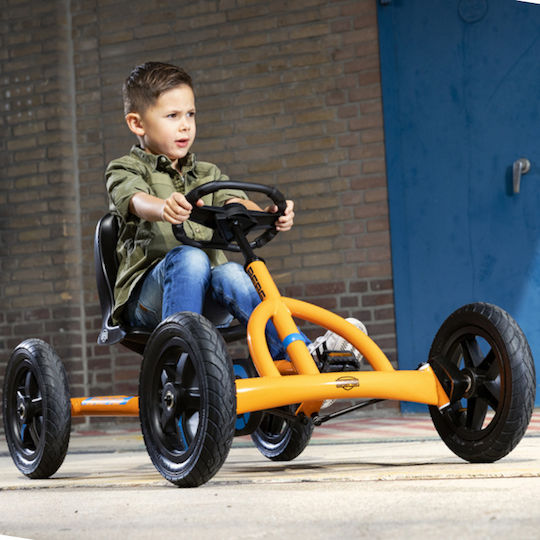 Go Kart Μονοθέσιο με Πετάλι Πορτοκαλί