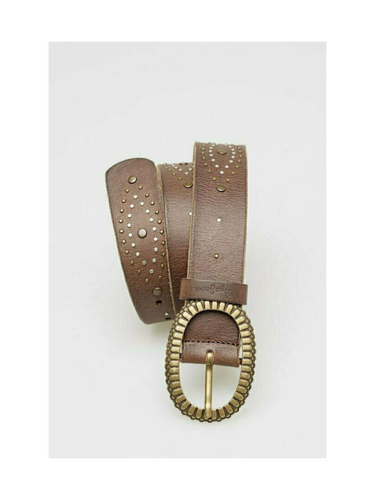 Pepe Jeans Tina Leather Women's Belt Brown