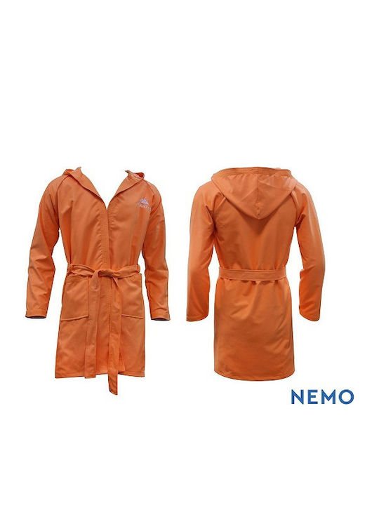 AlpinPro Nemo BRS05-OR Kids Swimming Bathrobe Orange Microfiber