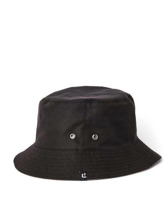 Emerson Fabric Men's Hat Bucket Style Black / Beige