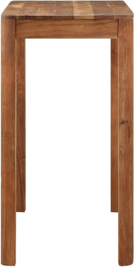 Table Bar from Solid Wood Natural 110x55x106cm