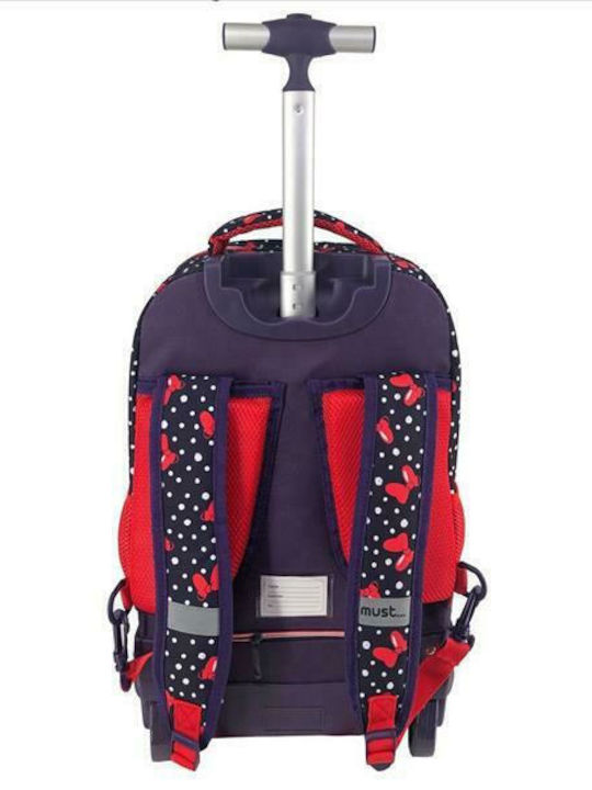 Must Team School Bag Trolley Elementary, Elementary Multicolour with Water Bottle Holder 30Liters