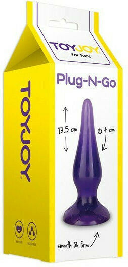 ToyJoy Anal Plug Plug-n-Go Purple