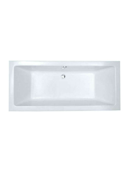 Sanitec Quadra Μπανιέρα Ακρυλική 180x80x60cm
