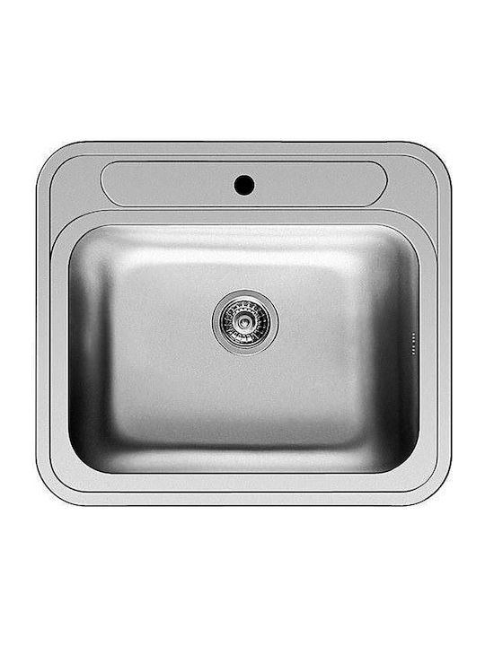Pyramis Atria 100081501 Drop-In Мивка Inox Сатен Ш57.5xД50.5см Сребрист