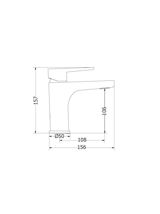 Viospiral Optima Mixing Sink Faucet Silver