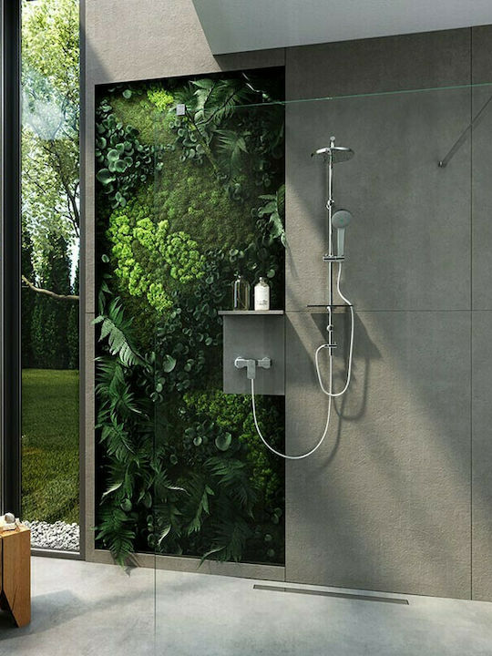 Ferro Shower Column without Mixer 98.5cm Silver