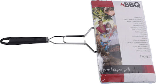 Doppelt Metallischer Grillrost für Burger 60cmx36cmcm
