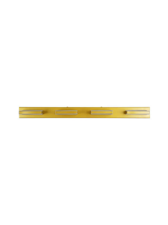 GloboStar Karla Modern Lumină de Baie cu LED Integrat și Lumină Alb Natural Auriu 60x5cm