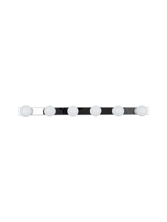 GloboStar BELLA Modern Leuchte Badezimmer mit Integrierter LED und Neutralweißes Licht Silber 70x6cm