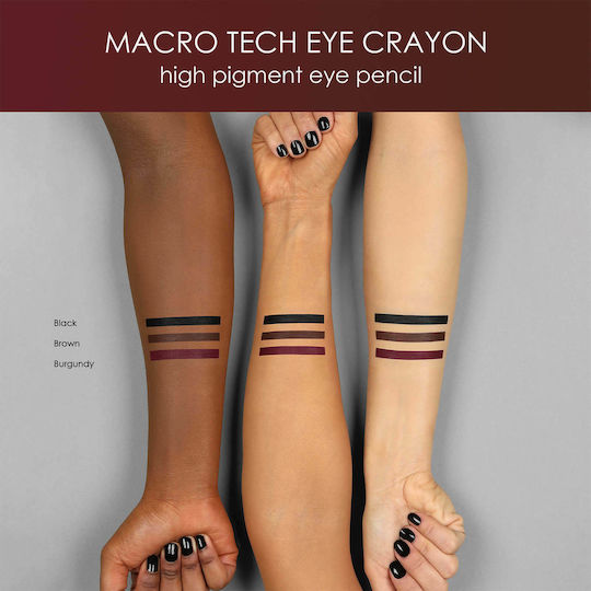 Natasha Denona Macro Tech Eye Crayon Μαλακό Μολύβι Ματιών Burgundy