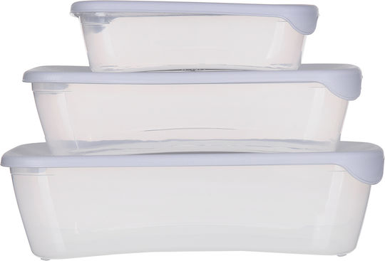 Curver Set Lunch Boxes Transparent 3 Pieces