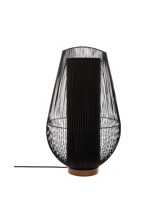 Spitishop A-S Keta Tischlampe Dekorative Lampe mit Fassung für Lampe E27 Schwarz