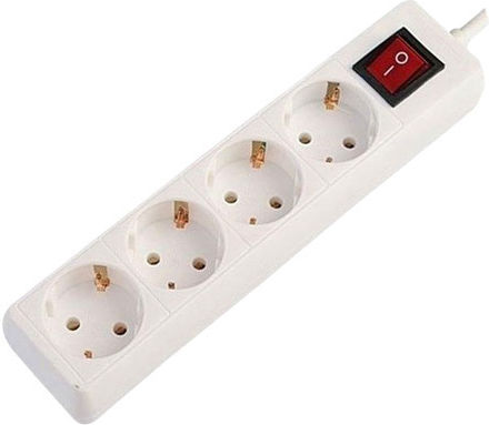 Electropack Πολύπριζο 4 Θέσεων με Διακόπτη και Καλώδιο 1.5m