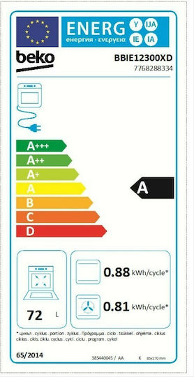 Beko Einbauofen 72Es B59.4cm.