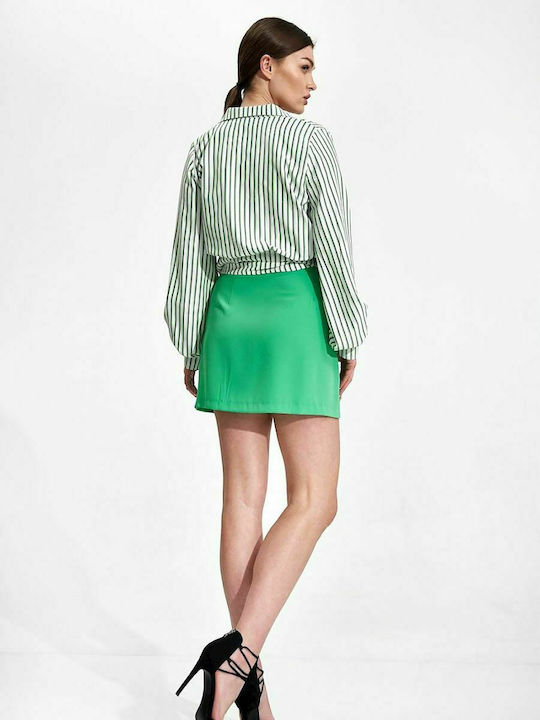 Figl Mini Skirt in Green color