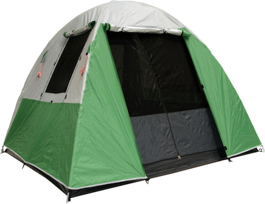 Bigfour Quatro Camping Tent Tunnel Green with Double Cloth 3 Seasons for 4 People 220x240x180cm