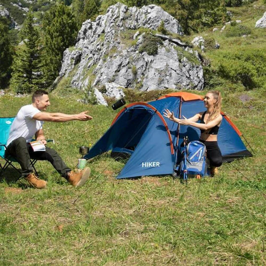 Camp NC6010 Hiker Camping Tent Tunnel Mountaineering Blue 4 Seasons For 2 People Waterproof 3000mm 315x150x105cm