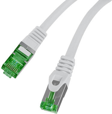 Lanberg S/FTP Кат.7 (10Gbps) Мрежов Кабел Ethernet 0.25м Сив