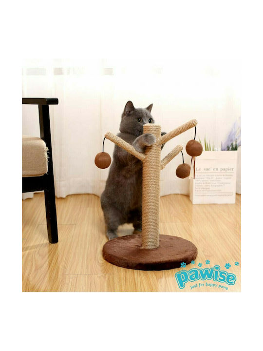 Pawise Brendy Ονυχοδρόμιο Στύλος Καφέ 30x30x44εκ.