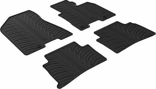 Auto Gs Set of Front and Rear Mats 4pcs for Seat Ateca Black