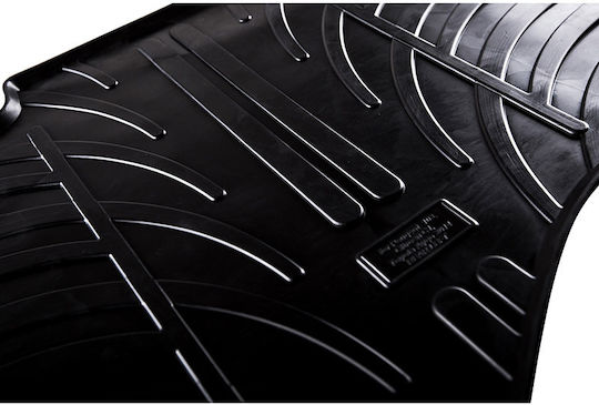 Gledring Set of Front and Rear Mats 5pcs for Renault Scenic 2016 Black