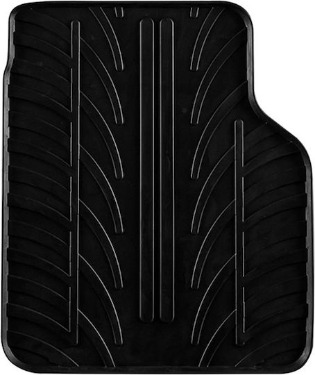 Gledring Σετ Μπροστινά και Πίσω Πατάκια 4τμχ για Jeep Compass 2017 Μαύρα