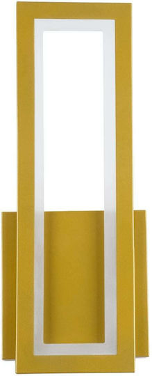 GloboStar Tiara Modern Lamp Wall with Integrated LED and Adjustable White Light Gold 32x32cm