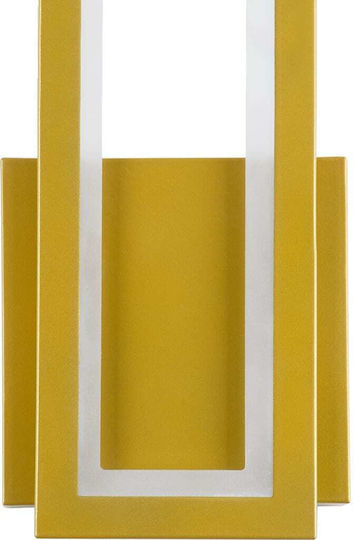 GloboStar Tiara Modern Lamp Wall with Integrated LED and Adjustable White Light Gold 32x32cm