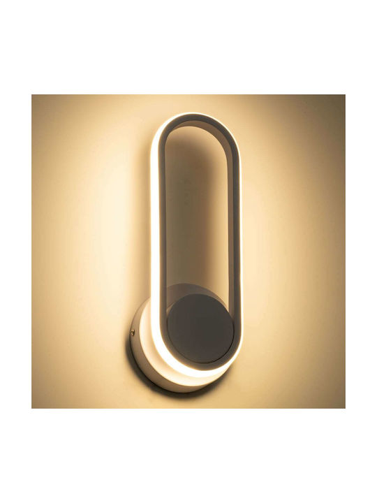 GloboStar Dallas Modern Lamp Wall with Integrated LED and Adjustable White Light 32x32cm