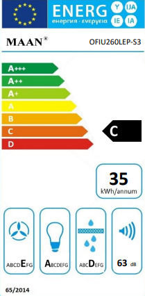 Maan Fiugi 2 60 Μηχανισμός Απορρόφησης 60cm Μαύρος