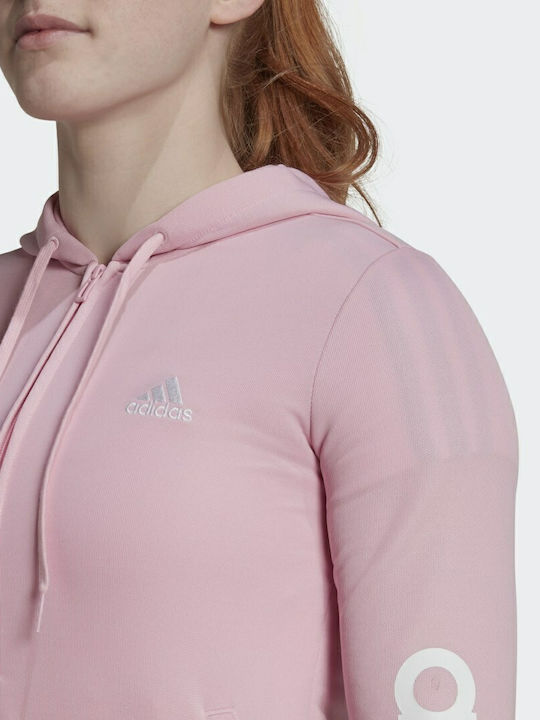 Essentials Linear French Terry Σετ Φόρμας Fleece True Pink/Shadow Maroon