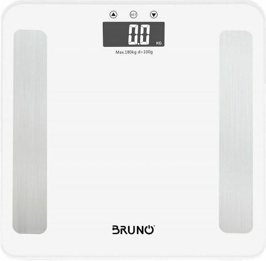 Bruno Digital Bathroom Scale with Body Fat Counter White BRN-0057
