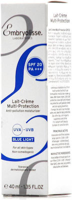 Embryolisse Multi-Protection Licht Feuchtigkeitsspendend Creme Gesicht Tag mit SPF20 mit Aloe Vera 40ml