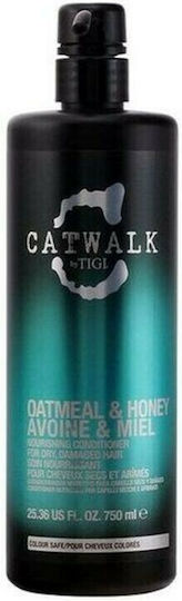 Tigi Catwalk Oatmeal & Honey Conditioner Διατήρησης Χρώματος για Βαμμένα Μαλλιά 750ml