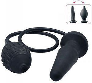 Toyz4lovers Anal Plug Inflatable Black 12.5cm