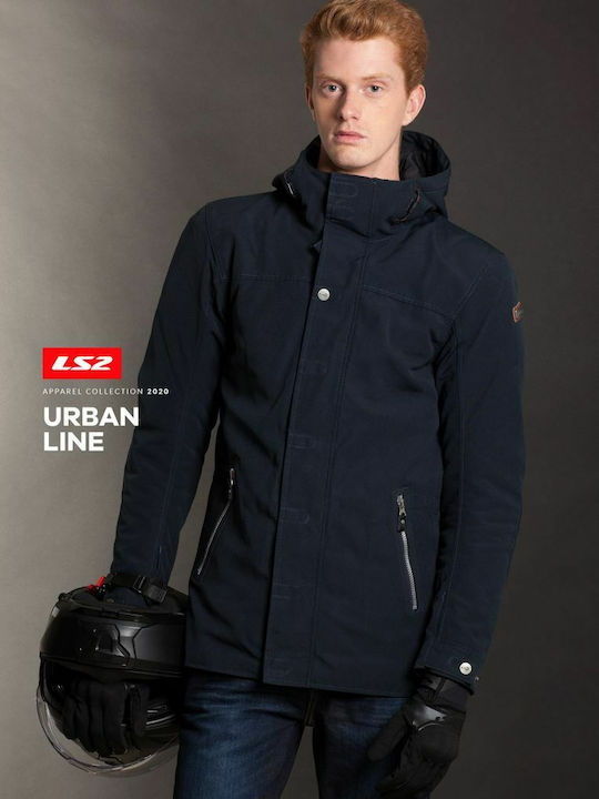 LS2 Rambla Winter Men's Motorcycle Jacket Waterproof Blue
