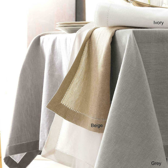 Rythmos Tablecloth Cotton Inez Gray 140x140cm