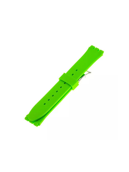 Swatch Καουτσούκ Λουράκι Πράσινο 16mm